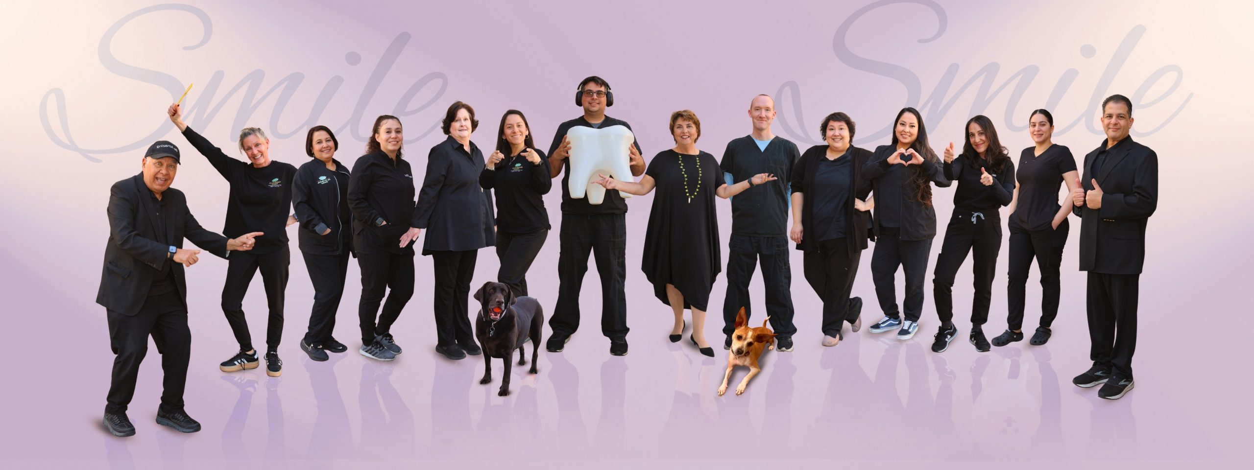 My Scottsdale Dentist team — Dr. Poulos, Dr. Elannan, Dr. Wassef and staff at 9070 E Desert Cove Ave, Scottsdale AZ